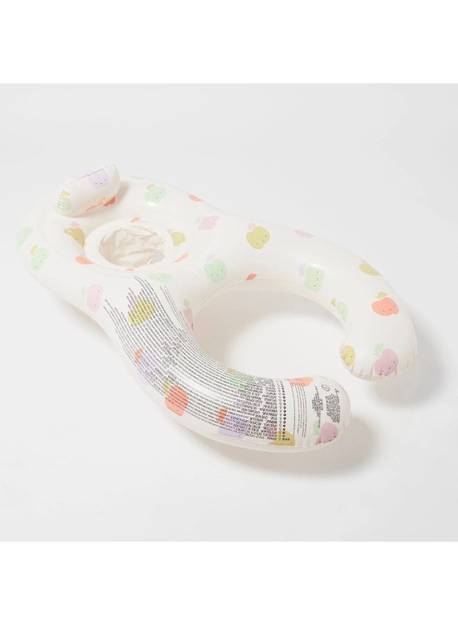 Sunnylife Float Together Baby Seat Apple Sorbet Multi – Float Together Baby Seat in Apple Sorbet Multi – Comfortable and Safe Toddler Pool Float with Backrest and Leg Support for Summer Water Fun - Image 1